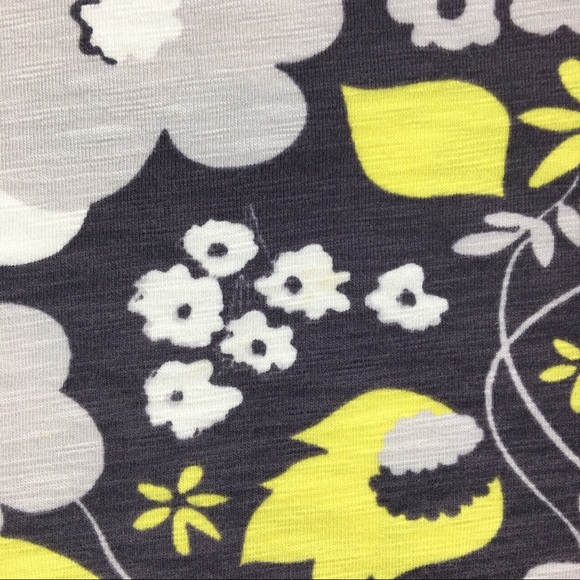Boden Grey Yellow White Floral Print Tunic - Picture 7 of 8